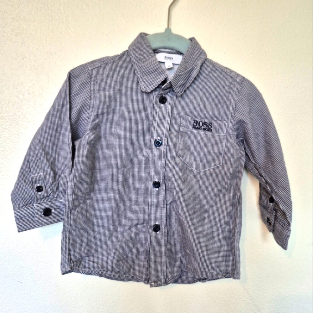 BOSS Hugo Boss Baby Dress Shirt Size 9 Month